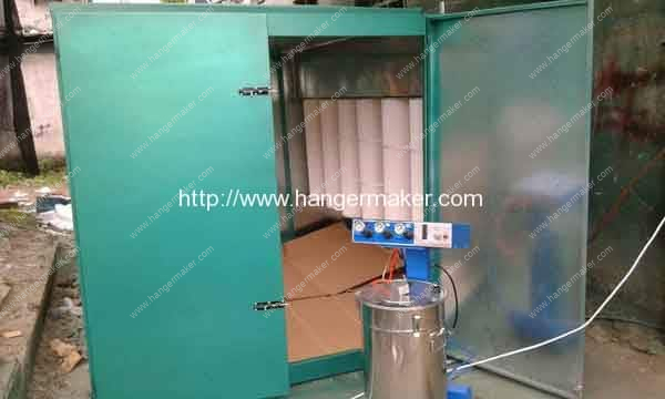 electrostatic-coating-powdering-booth-with-recycle-system