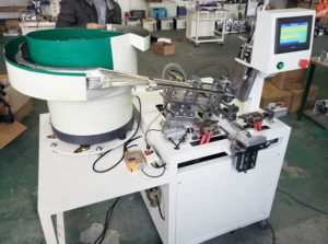 Semi-Automatic Plastic Hanger Metal Hook Inserting Machine for Serbia Customer