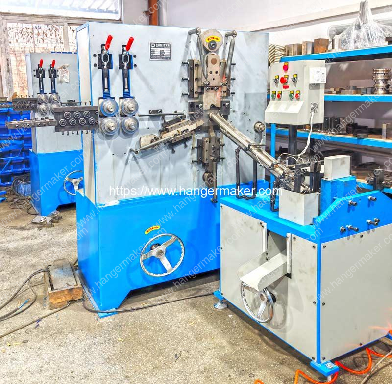 Automatic Metal Hook Making and Hanger Hook Inserting Machine for Algeria Customer