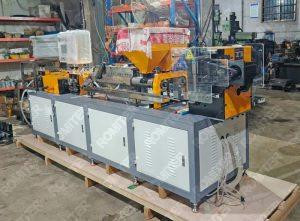 Double Station Wire Coating Cutting Machine for Indonesia Customer Double Station Wire Coating Cutting Machine for Indonesia Customer