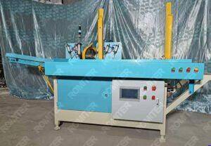 Automatic Wooden Hanger Plate Feeding Parallelogram Cutting Machine Automatic Wooden Hanger Plate Feeding Parallelogram Cutting Machine